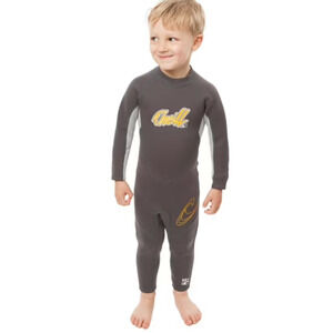 O'Neill Reactor Neoprene Full Wet-Suit Unisex Toddler Size 3 Gray/Orange